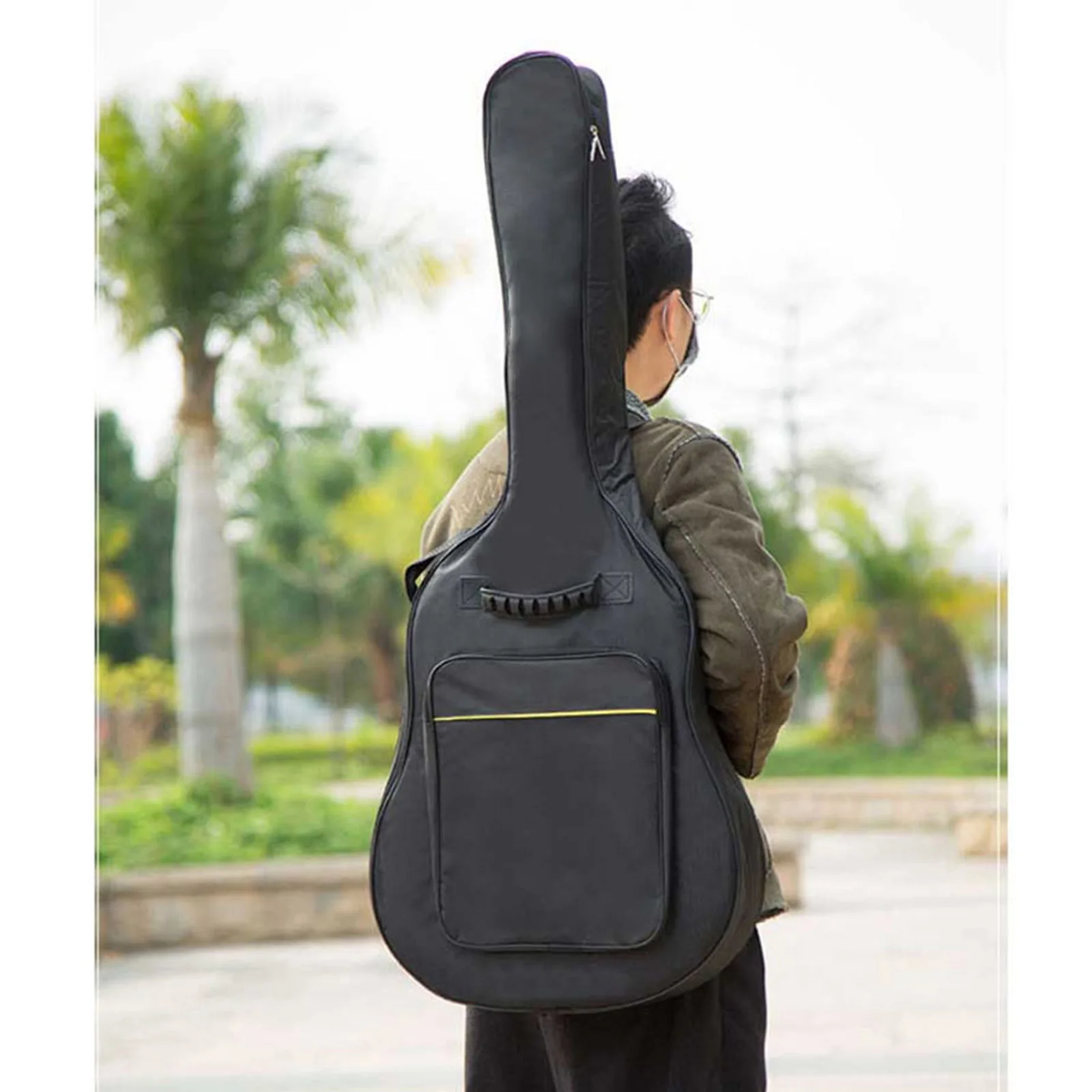 36`` inch Acoustic/Electric Guitar Folk Bag Waterproof Case Guitar Carrying Bag Cotton Padded Adjustable Strap