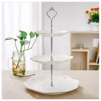 

Three-Layer Cake Stand Storage Rack Fruit Dessert Vegetable Cakes Candy Buffet Stand Wedding Home Party Baking Accessoires