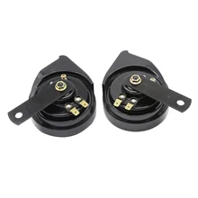 2 предмета в комплекте, для автомобилей и мотоциклов, лодки, 12В громкий 110DB двухтональная Улитка Электрический рожки