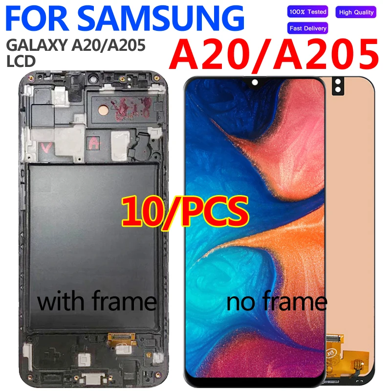 10 штук в наборе 5 предметов лоте Для Samsung Galaxy A20 A205 SM-A205F графический сенсорный