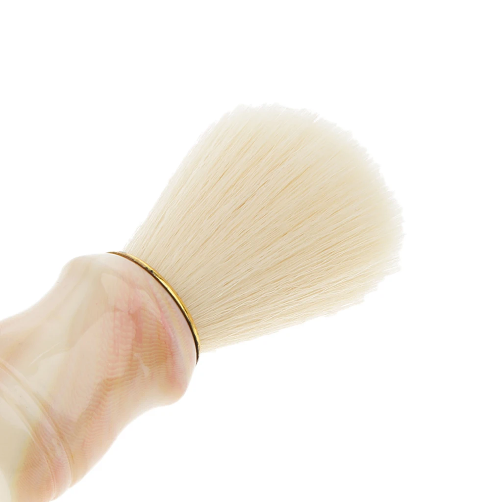 Mens Beard Mustache Shaving Brush Bristles Hair Removal Neck Duster Brush