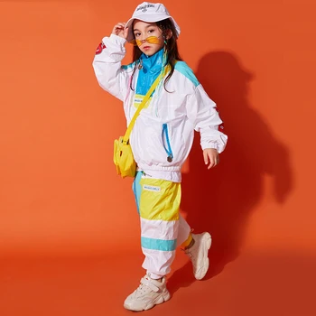

New Jazz Dance Costumes Kids Hiphop Clothes Girls Stage Clothes Sport Wear School Children'S Day Performance Costume BL1960