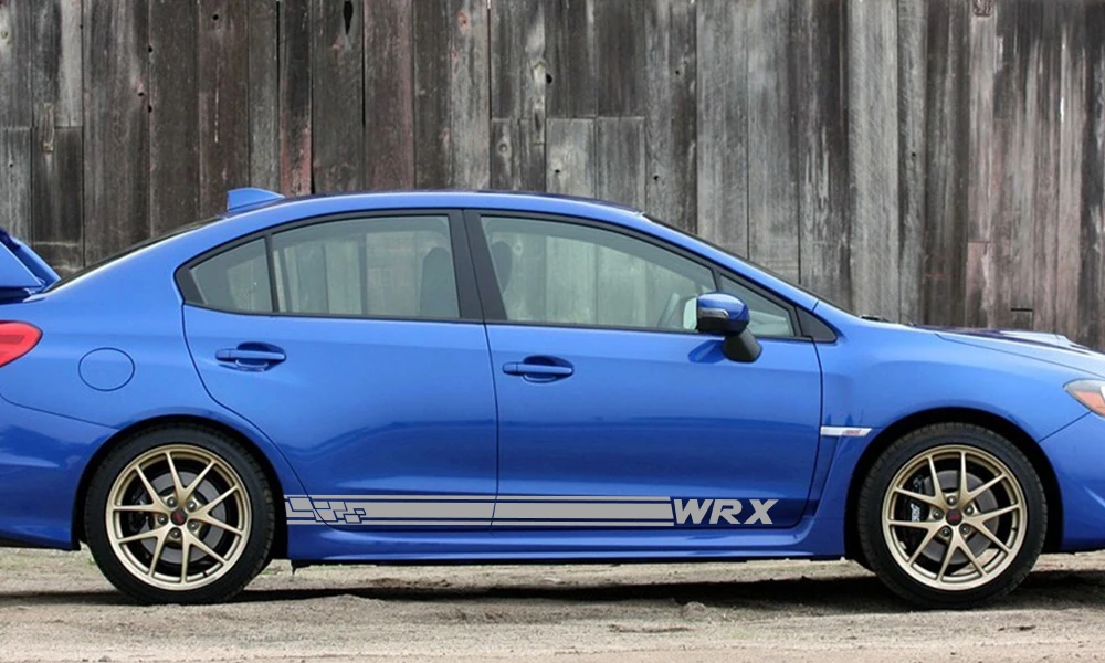 2 шт. для Subaru WRX автомобильные дверные боковые полосы наклейки виниловая пленка Авто DIY Спорт Стайлинг наклейки автомобильные принадлежности для тюнинга