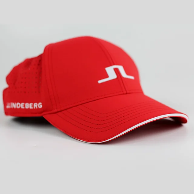 New Golf Hat 4 Colors Outdoor Sports Cap Unisex JL Hat Sunscreen Shade Sport Golf Cap Red