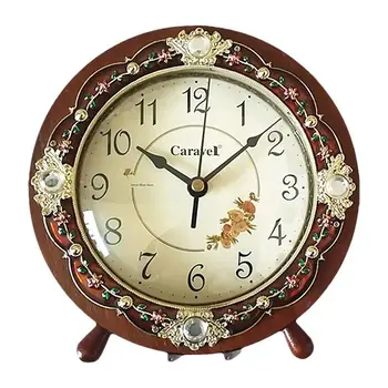 

1Pc Wood Clock High Quality Sturdy Durable Prime Clock Ornament Clock Adornment Clock Decoration for Home Room