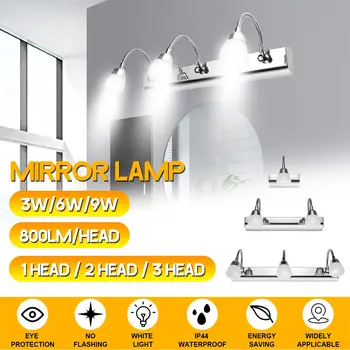 

3W/6W/9W LED Bathroom Mirror Front Light Wall Lamp Makeup Vanity Light Waterproof Decorative Lamp Fixture Home Decor Lighting
