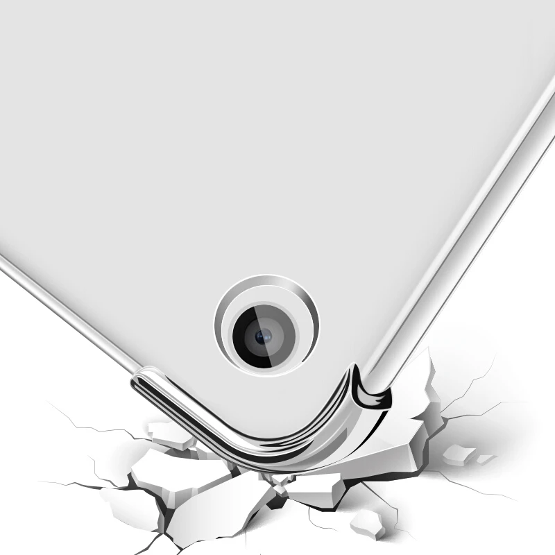Чехол для нового iPad 2018 2017 9 7 '' прозрачный силиконовый с подушкой безопасности
