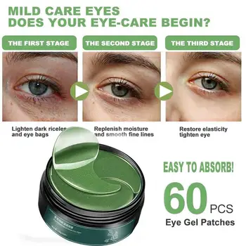 

60pcs Seaweed Eye Mask Eye Patches Dilute Dark Circles Fine Lines, Eye BagsTighten Wrinkles Moisturize