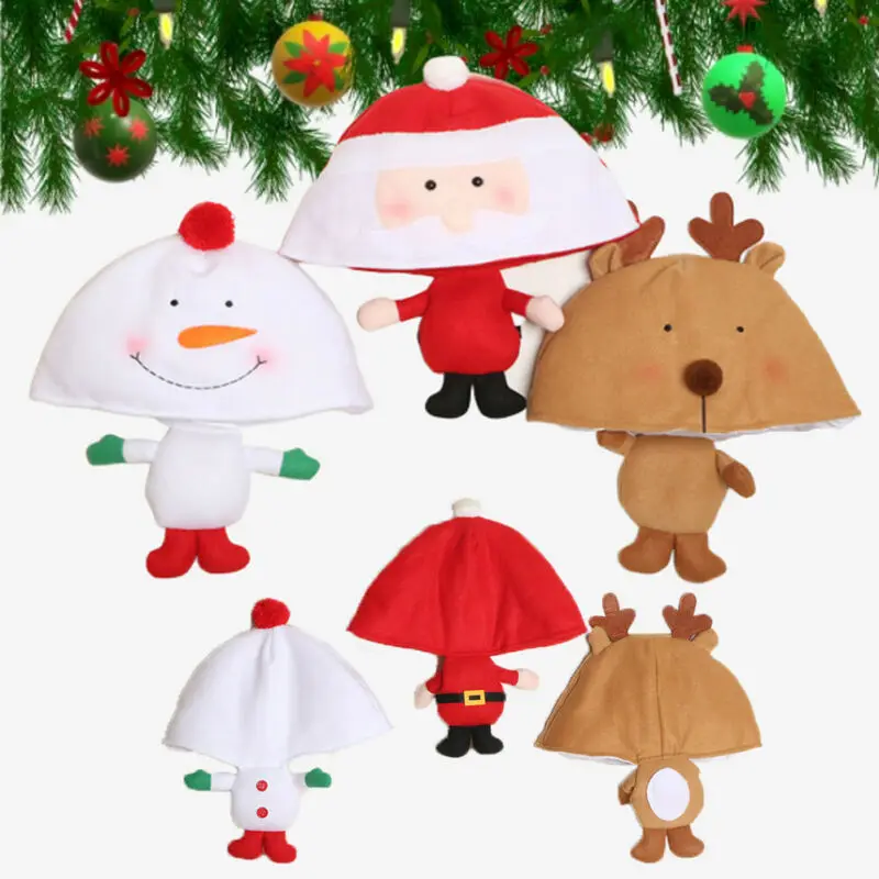 Adult Kids Christmas Hat Costume Cap 