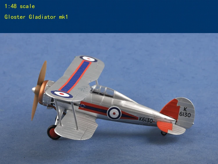 

Gloster Gladiator MKI fighter Finished model Collection Airplane model 1/72 scale