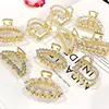 New fashion Woman Elegant Geometric Pearl Rhinestone Hairpins Hair Clips Alloy Barrettes Girls Hair Accessories Headwear ► Photo 2/6