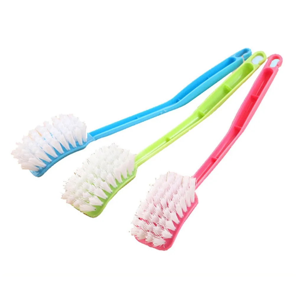 

1PCS Bent Bowl Handle Clean Brush Portable Toilet Brush Scrubber Cleaner For Household Corner