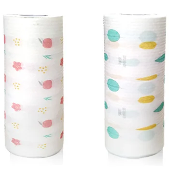 

2Roll Disposable Kitchen Microfiber Cleaning Cloth Household No-Oil SuperAbsorbent Dishwashing Wiping Scouring Pad