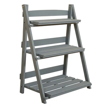 

Flower Rack Multi-layer Meat Indoor Folding Floor Step Rack Multi-layer Balcony Living Room Solid Wood Home Assembly