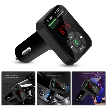 

Universal 12v-24V 87.5 ~ 108MHz MP3 Player With Bluetooth Handsfree FM Transmitter FM Radio Audio Receiver Accessories