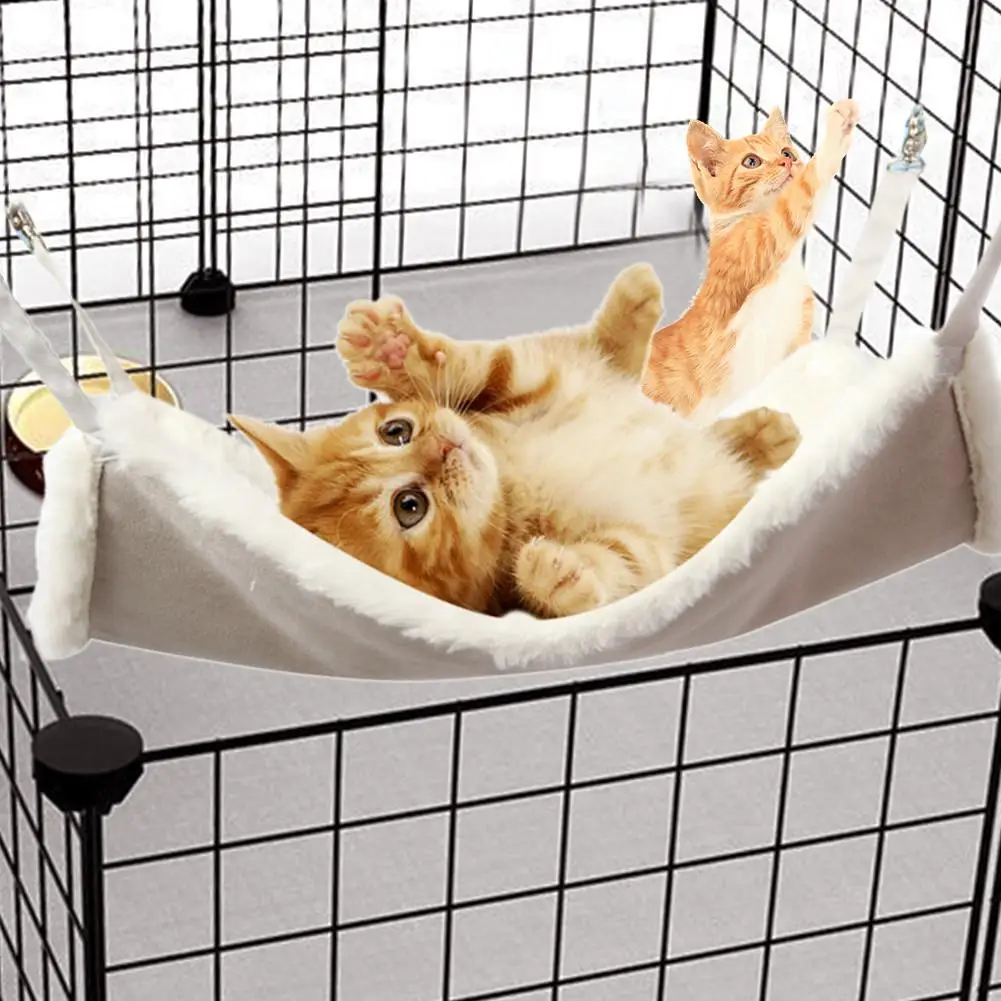 Теплый подвесной коврик для кровати кошки мягкий гамак для кошки зимний гамак для питомца котенок кровать клетка Чехол Подушка Прямая поставка