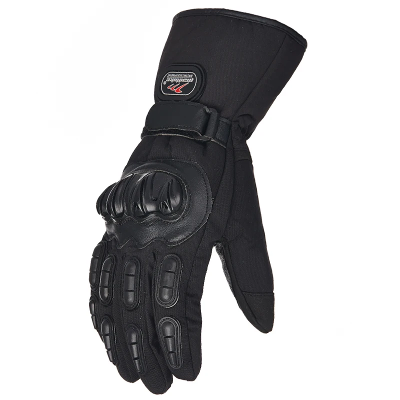Длинные Стильные мужские водонепроницаемые ветрозащитные мотоциклетные перчатки зимний ветрозащитный Теплый Полный палец Мотоциклетные Перчатки