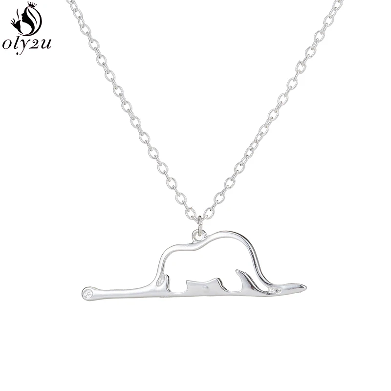 Fashion Necklace Fashion Little Prince Necklaces Women Movie Jewelry Cute Le Petit Prince Charms Necklace Snake Elephant Accessories Gift