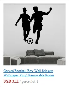 Изысканная Наклейка на стену с изображением футбольного футбола, декор для спальни, наклейка на стену для девочек, декор с изображением природы, виниловые художественные наклейки на стены