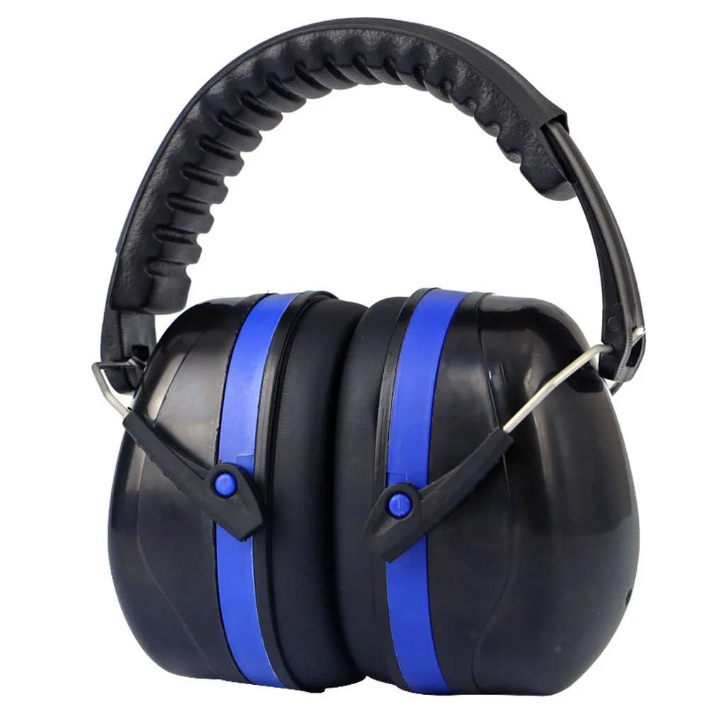 Blue Black SNR 35dB шумоподавление защитные наушники Защита слуха мягкая пена для детей взрослых стрельба Безопасность Строительство обучение - Цвет: Blue Black
