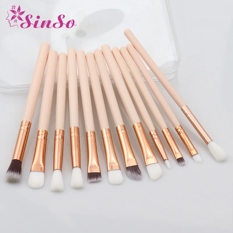 

SinSo 12pcs Eyeshadow Makeup Brushes Set Professional Eyebrow Makeup Brush Kit Blending Make Up Brushes Tool Soft Synthetic Hair
