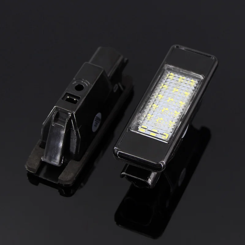 2pcs LED license plate light For Peugeot For citroen C2 C3 C4 C5 C6 C8 DS3 License Number lamp