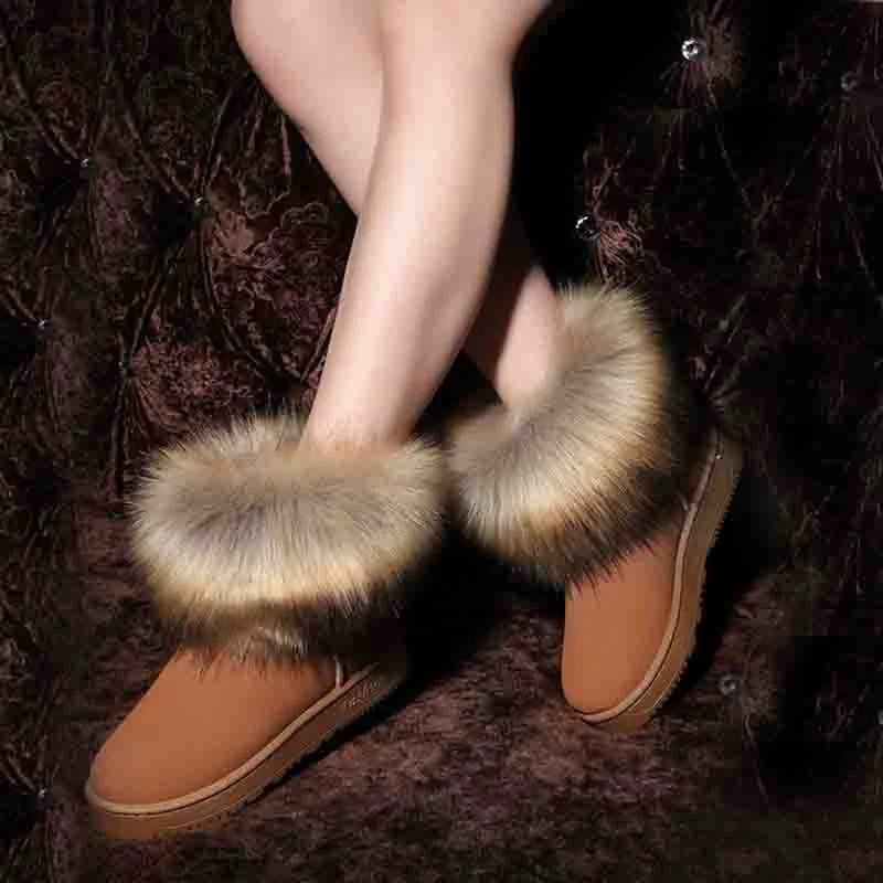 

FEVRAL Brand Woman Shoes Slip-On Retro Flat Ankle Boot Elegant England Casual Short Boots Round Toe Winter Warm Boots For Woman