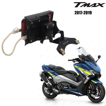 

Windscren Bracket Mount Smartphone GPS Holder For YAMAHA TMAX 530 T-MAX 530 2017-2019