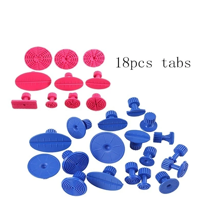 57pcs/Set Metal Painless Dent Repair Dent Lifter-Glue Puller Tab 20W Glue Machine Hail Removal Pain