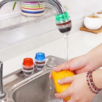 

Mini Kitchen Faucet Tap Water Purifier Water Filter for Household Kitchen Activated Carbon Filter Filtration Cartridge 16-23mm