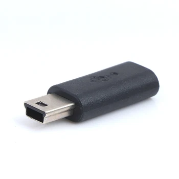 

1Pc X Adapter Input Micro USB+Output Mini USB Micro USB Female To Mini USB Male