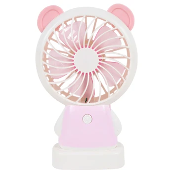 

Mini USB Fan Personal Handheld Portable Fan, Small Fan with LED Light Standing Base for House Travel Camping