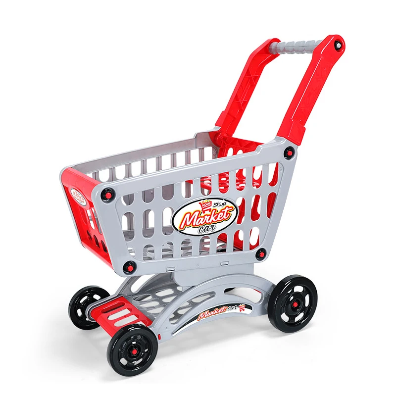 Shopping cart Для маленьких девочек; для маленьких детей; игрушечный домик; кухонная утварь; кастрюли для приготовления пищи; посуда; пластиковая; ролевые игры - Цвет: Shopping cart