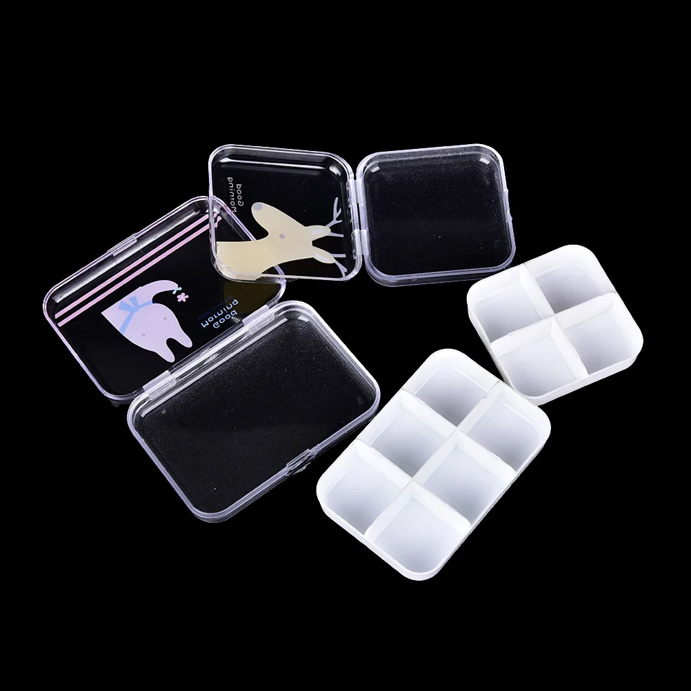 JETTING 1PC Mini Pocket Pill Cases Box Cute Plastic Pill Box Medicine Case For Healthy Care Empty Drugs Box with Child 2 Styles