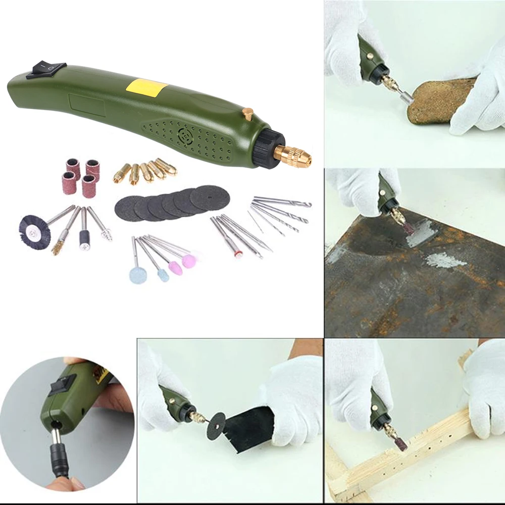 Kopen Tungfull Rotary Power Tool Draagbare Elektrische Boor Boren Accessoires Voor Dremel Slijpen Elektrische Boor Elektrische Handboor