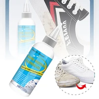 100ml Shoes Cleaner Kit with Tape & Brush Shoes Whitening Kit Multifunction White Shoe Cleaning Agent for Canvas Fabric 2