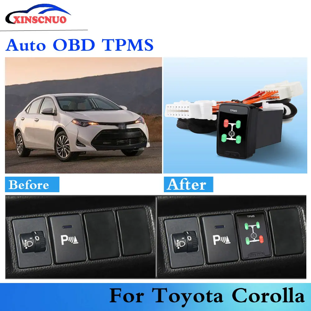 Автомобильная система мониторинга давления в шинах OBD TPMS для Toyota Corolla не