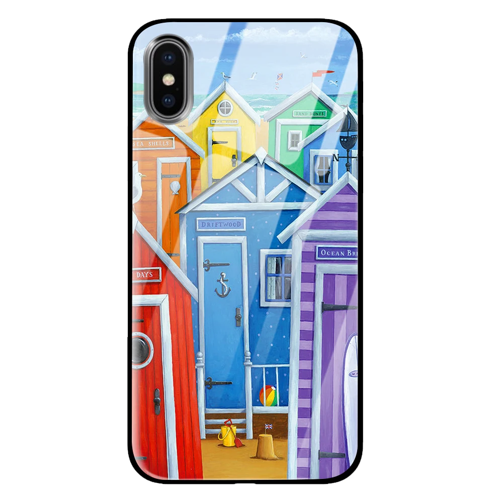 Радужный rerto pop для iPhone 5 5S 6 6s 7 8 Plus X XS XR 11 Pro макс. закаленное стекло чехлы - Цвет: 11