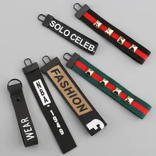 Красочный четырехгранный канат патч модная нашивка для одежды этикетка Красивая лента фитинги ключ защелка