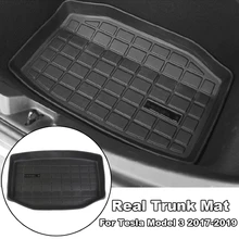 Для Tesla модель 3 17-19 автомобиль задний TPE Грузовой лоток багажника коврик водонепроницаемый части