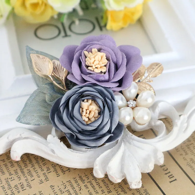 Купить Брошь В Виде Цветка Из Ткани