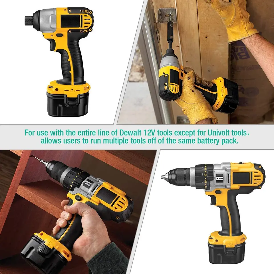 3.6Ah DC9071 Replacement for Dewalt 12V XRP Battery DW9071 DW9072 DE9037  DE9071 DE9072 DE9074 Cordless Power Tool Batteries - AliExpress