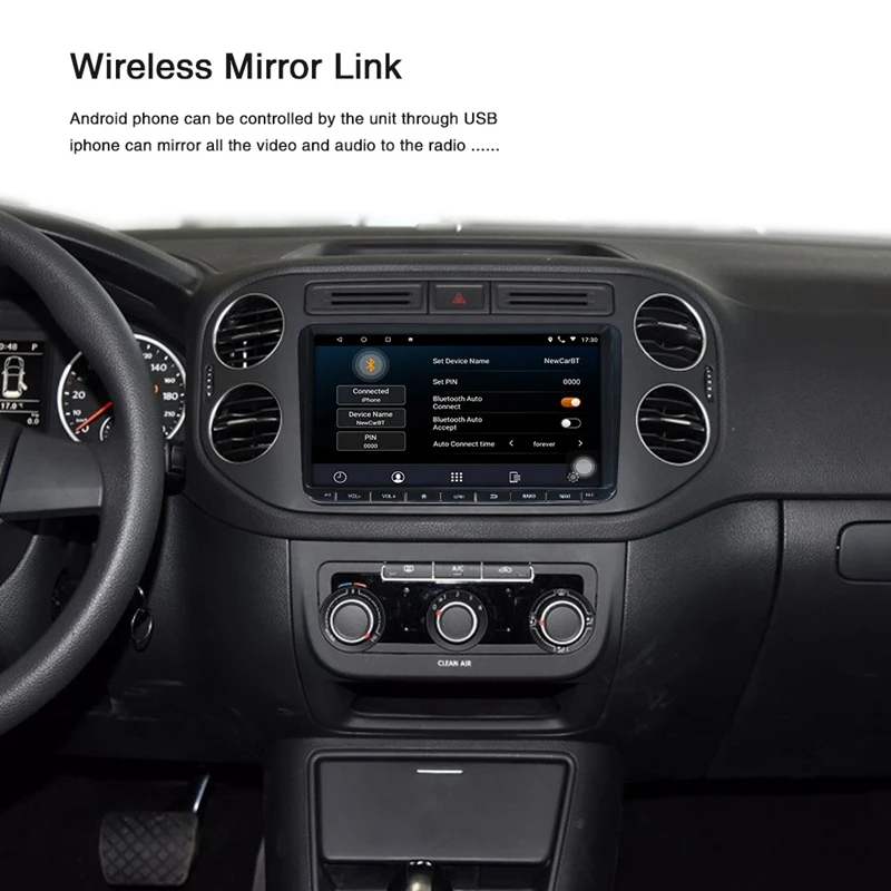 9 дюймов Android 8,1 автомобильный Mp5 плеер контактный экран универсальный Bluetooth Wifi gps навигация fm-радио