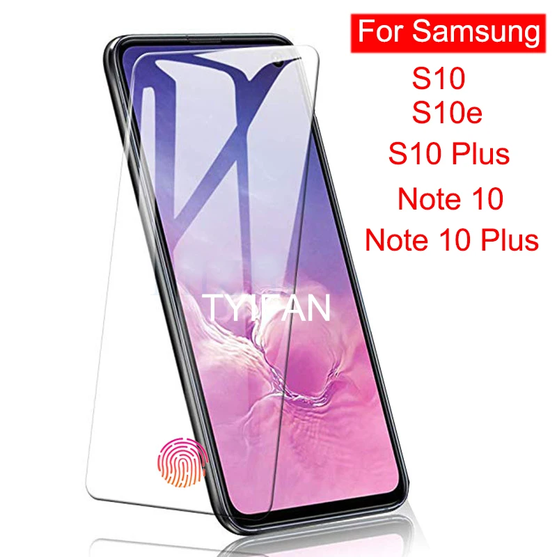 Чехол для телефона из закаленного стекла Samsung Note 10 Plus стекло на Galaxy S10 S10e защитная