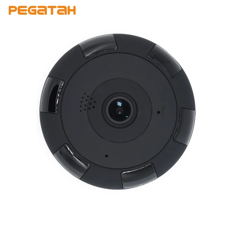 HD 1080P рыбий глаз панорамная 360 градусов МП 2 VR WIFI IP камера с 64 Гб слотом для TF карты
