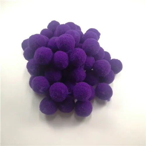 color32 dark purple 1600 шт 10-30 мм помпон меховой плюшевый шар для поделок DIY мягкое украшение дома Одежда для шитья на ткани аксессуары - Цвет: color32 dark purple