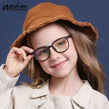 Винтажный анти-синий светильник для детей, очки по рецепту для детей, для мальчиков и девочек, прозрачная компьютерная Гибкая оптическая оправа Oculos UV