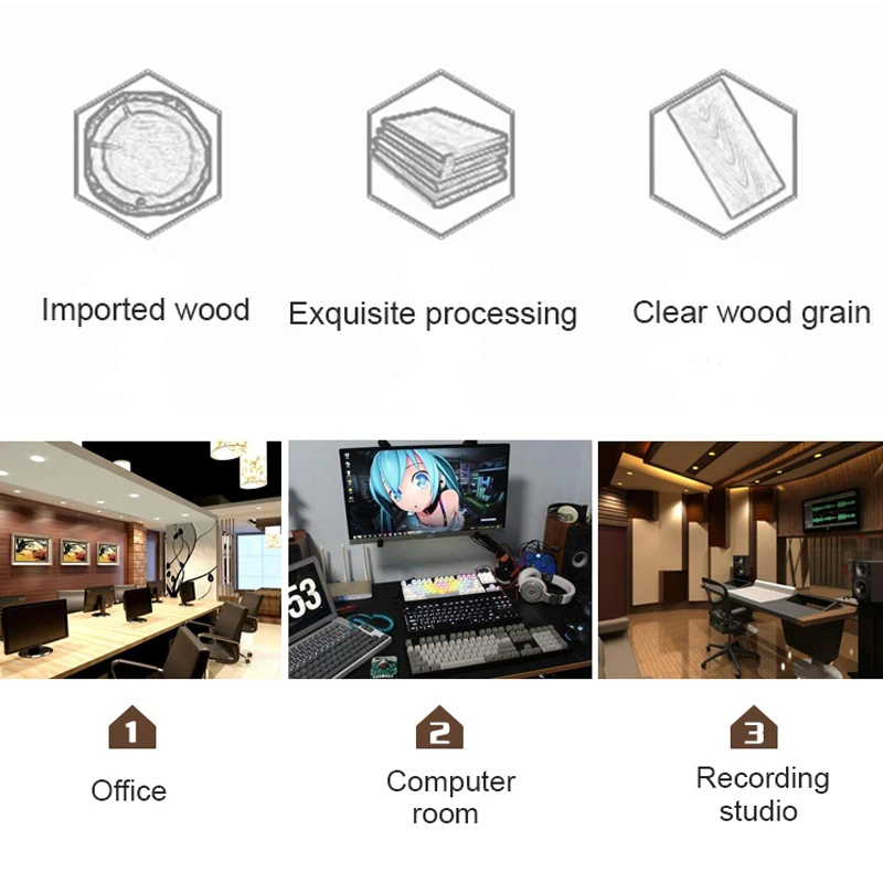 Universal Walnut Wood Headphone Stand Solid Wood Earphone Hanger Headset Holder Display Shelf for Gaming Headphones Accessories