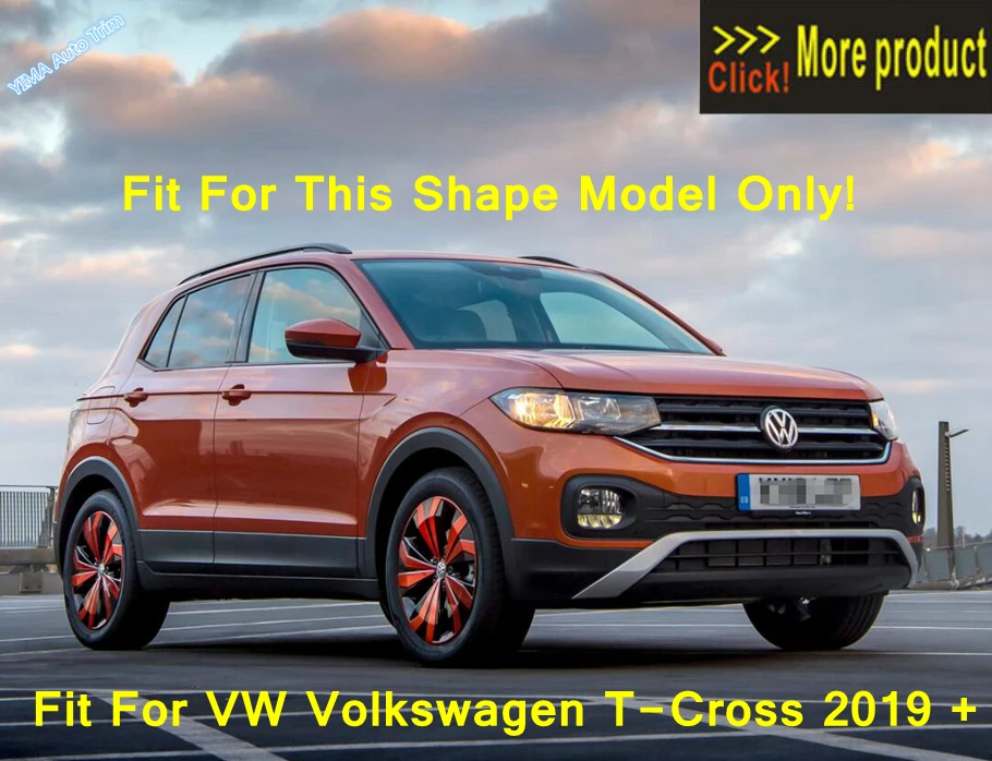 Window Switch Button / Head Light Adjust / Glove Storage Box Handle Buckle Cover Trim Fit For VW Volkswagen T-Cross 2019 - 2021