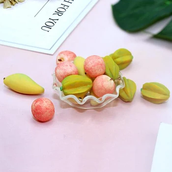 

5Pcs Dollhouse Miniature Food Fruit For 1:12 DollhouseKitchen Fruit Decor